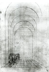 People under an Arch by Antonio Pisanello